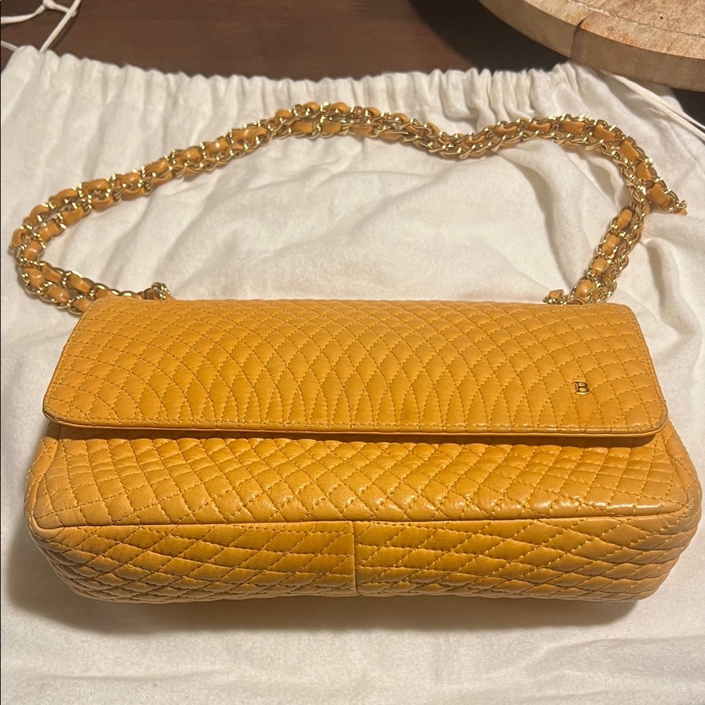 Bally Quilted Mustard Shoulder Bagshoulder bag